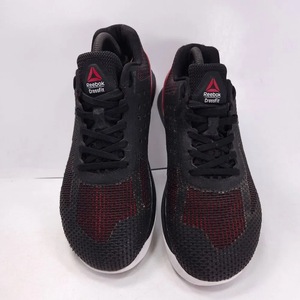 Reebok Crossfit Nano 7 Lace Up Athletic Shoe Mens Size 8 BS8755 Black Red White